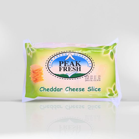 Peak Fresh Cheddar Cheese Slices White 10 Slices