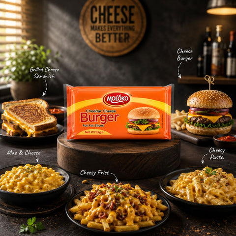Burger Cheese Slices 1Kg - GMPEMART