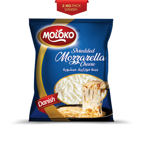 Moloko Shredded Mozzarella Cheese (Danish) 2Kg - GMPEMART