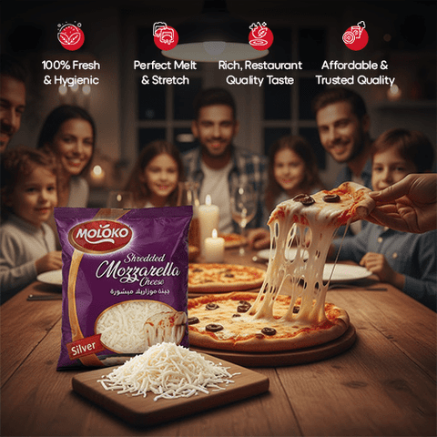 Moloko Shredded Mozzarella Cheese (Silver) 2kg - GMPEMART