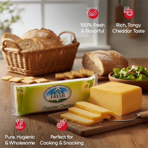 Peak Fresh Cheddar Cheese 2Kg - GMPEMART