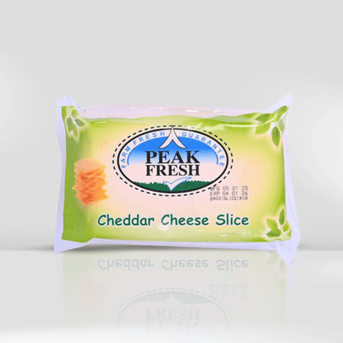 Peak Fresh Cheddar Cheese Slices White 10 Slices - GMPEMART